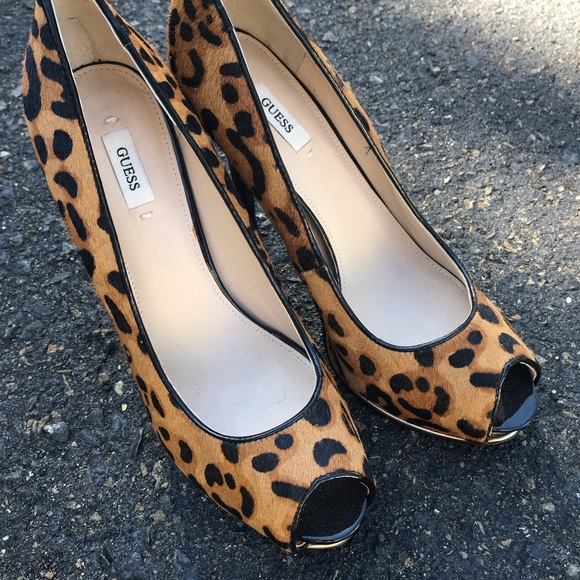 Guess Pony haired Leopard high heels - Picture 2 of 6